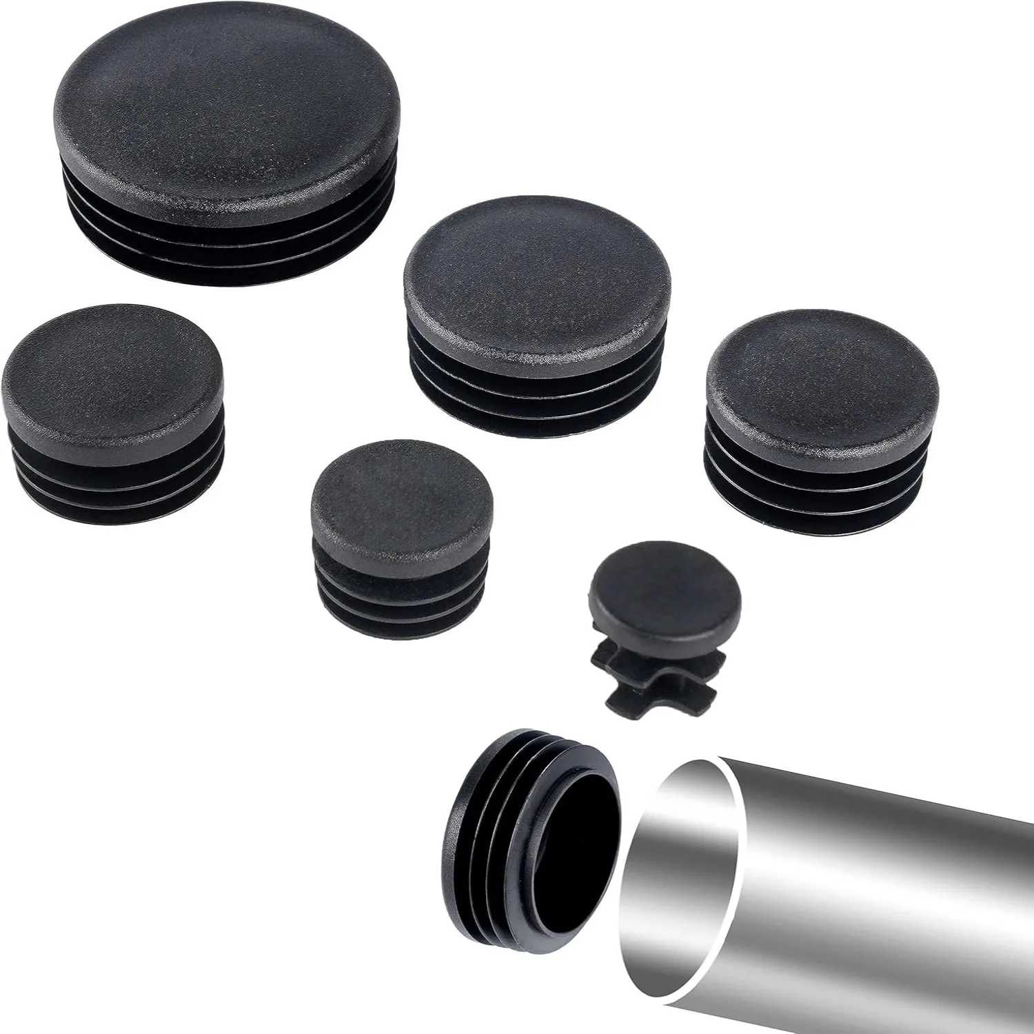 Tappo per tubo tondo nero 10-6 - Plastic Pipe Clip recensione e prezzo