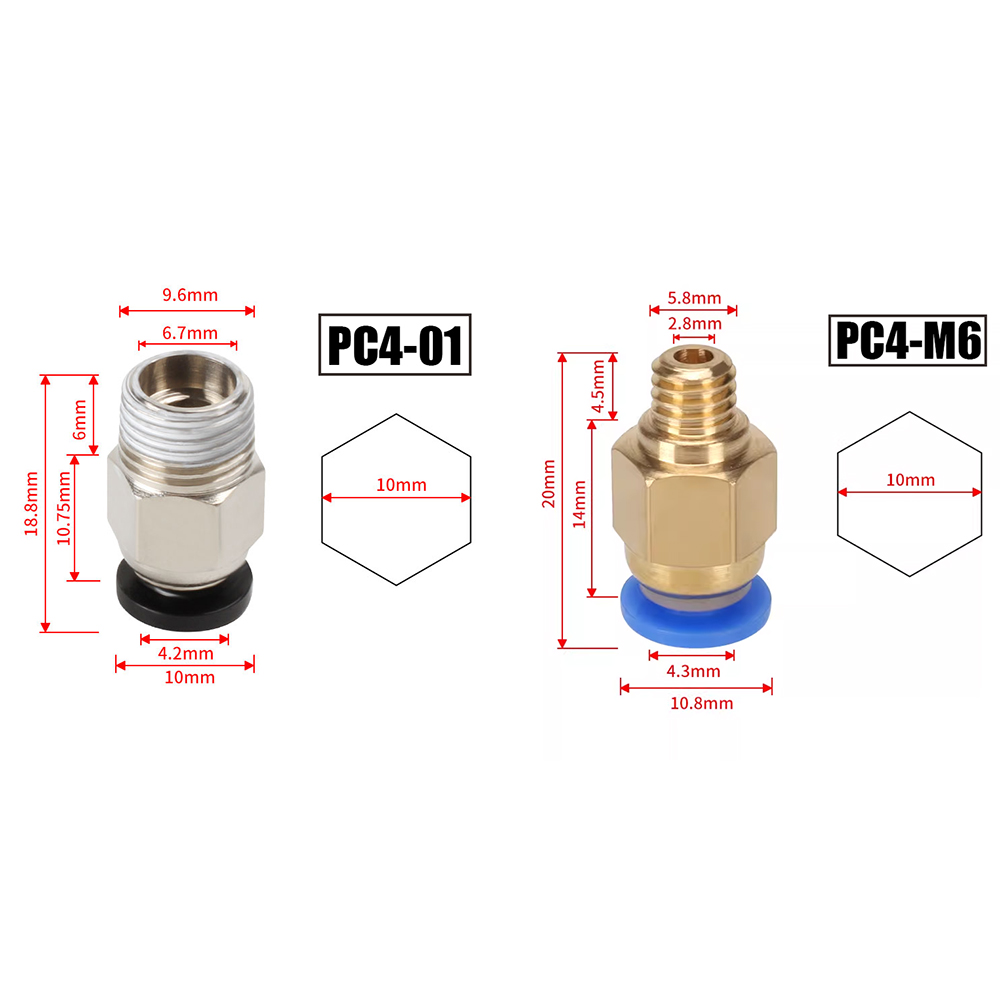 10 pz/lotto Connettori Pneumat - Ptfe Tape Thread recensione e prezzo